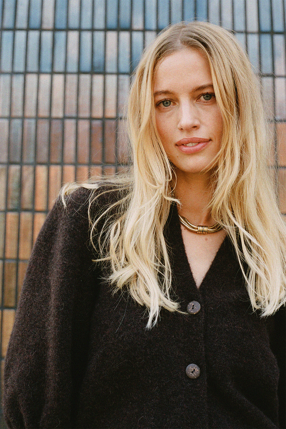 BRANDO WOLLCARDIGAN BRAUN