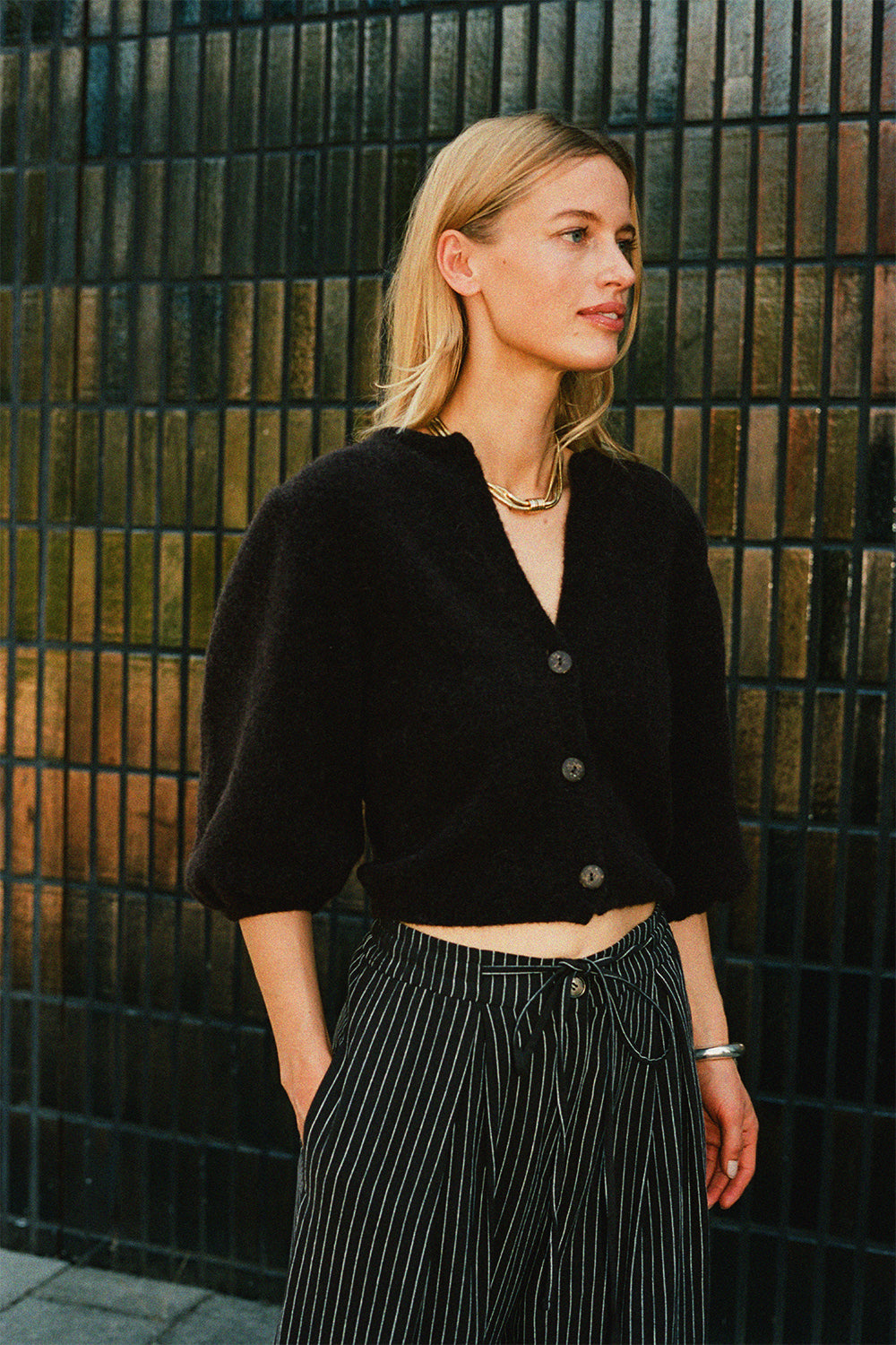 BRANDO WOLLCARDIGAN BRAUN