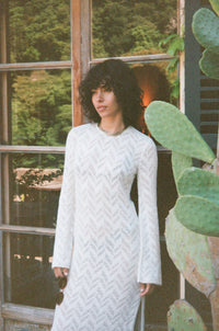 DAHIA KLEID ECRU