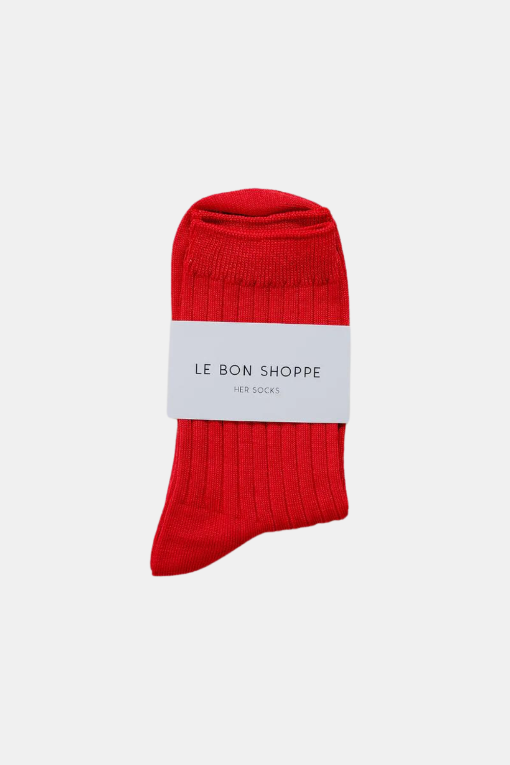 LE BON SHOPPE HER MC SOCKS RED