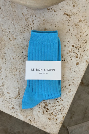 HER MC SOCKS BLUE WATER