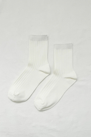 LE BON SHOPPE SOCKS HER MC CLASSIC WHITE