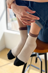 LE BON SHOPPE COLOR BLOCK GIRLFRIEND SOCKS