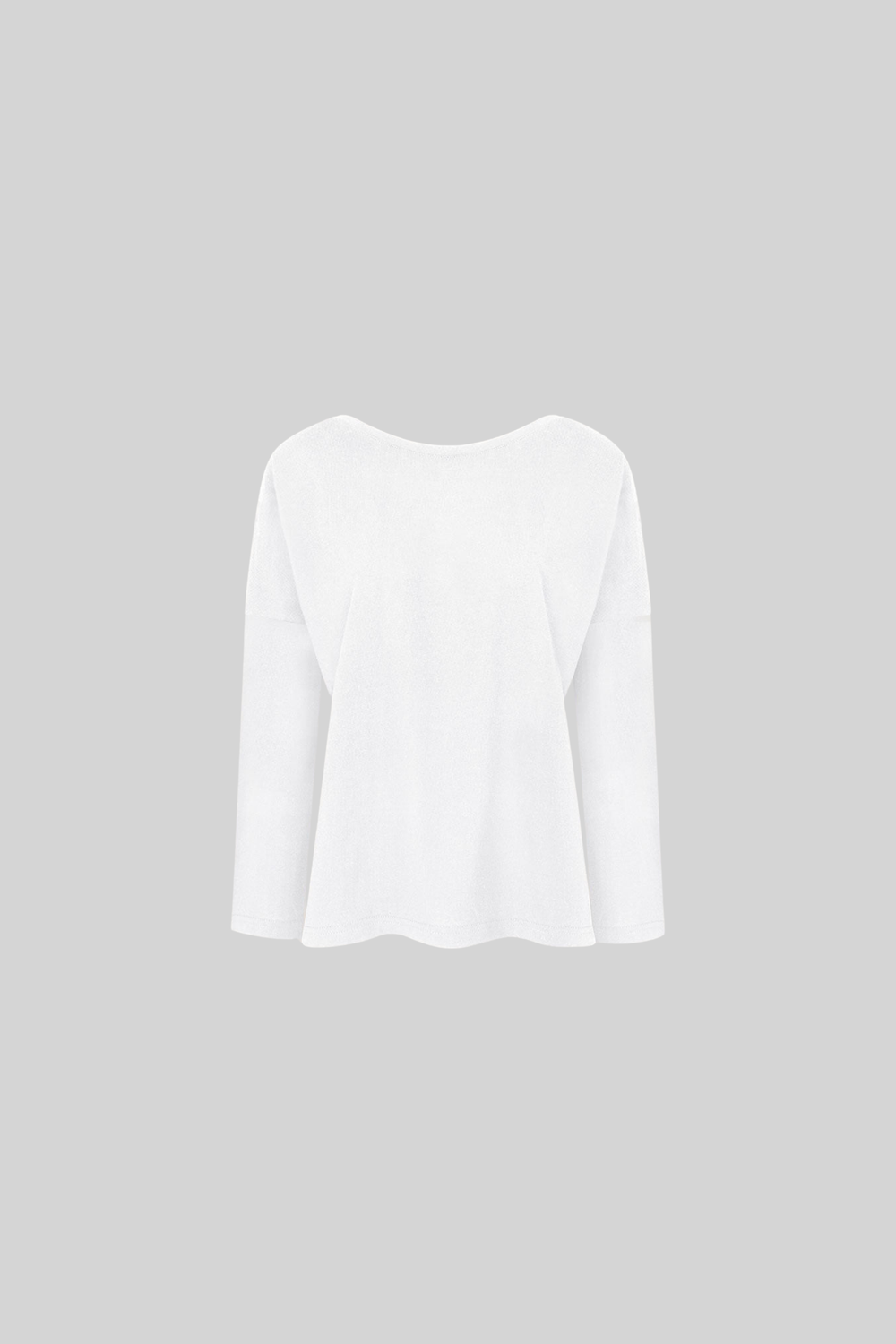 T-shirt bio à manches longues et dos en V
