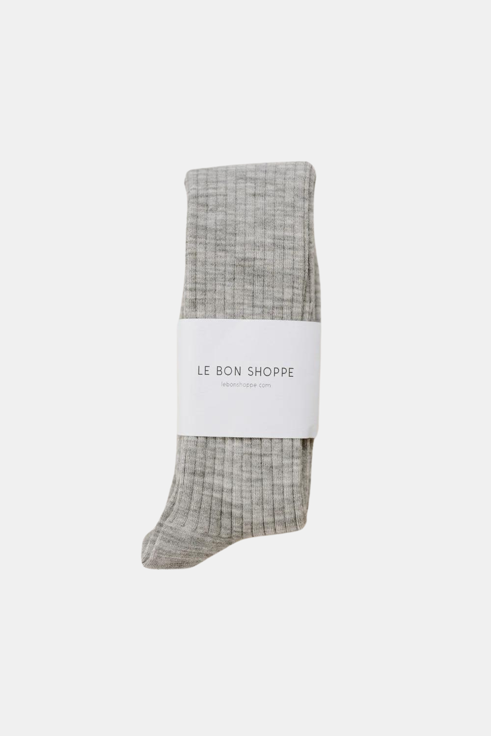 LE BON SHOPPE SCHOOLGIRL MERINO WOOL BLEND SOCKS GREY MELANGE