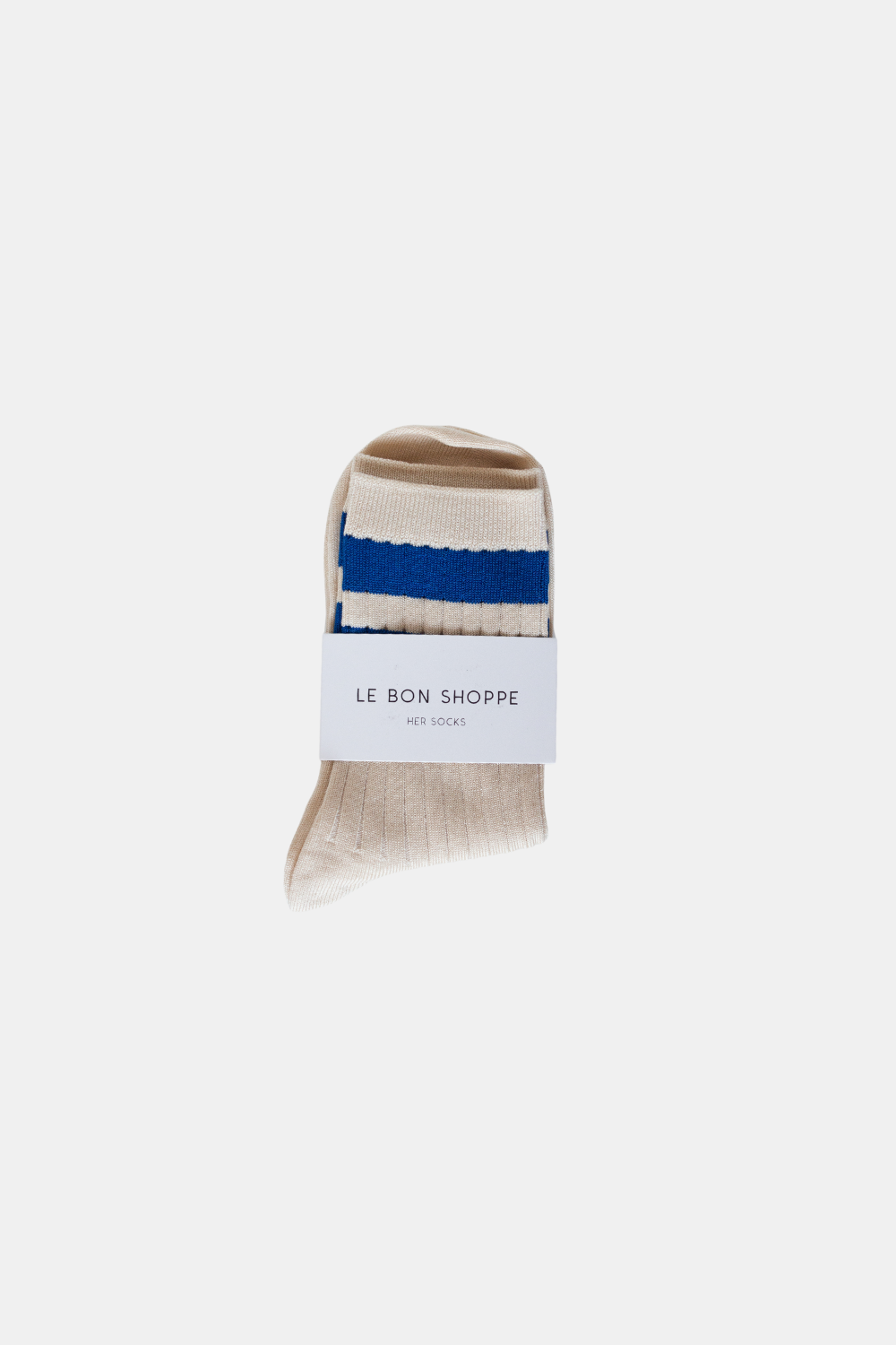 LE BON SHOPPE SOCKS HER VARSITY AZURE