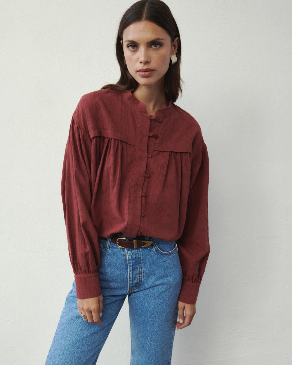 CHEMISE RITA BORDEAUX