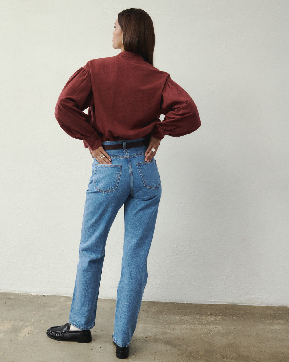 CHEMISE RITA BORDEAUX