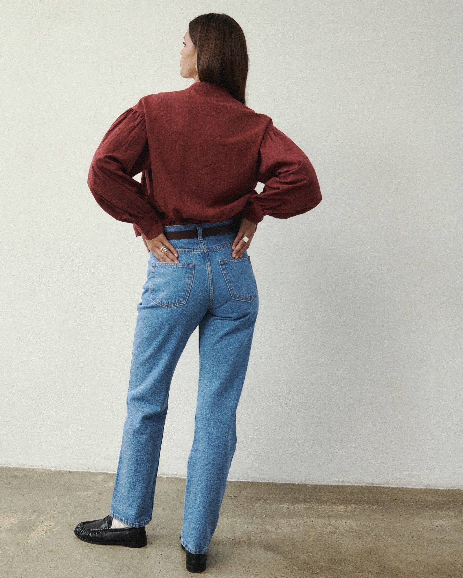 CHEMISE RITA BORDEAUX