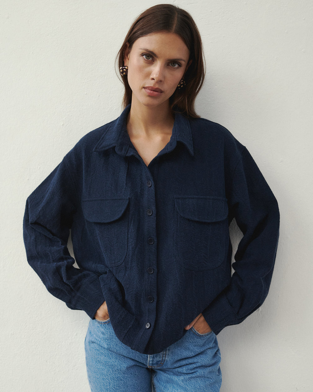 STREAM OVERSHIRT NAVY