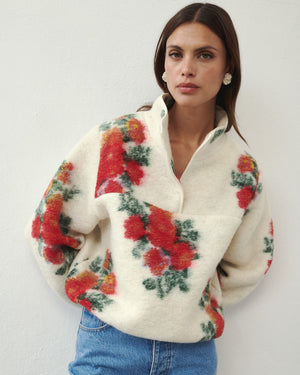 PIU WOOLEN SWEATSHIRT PRIMROSE