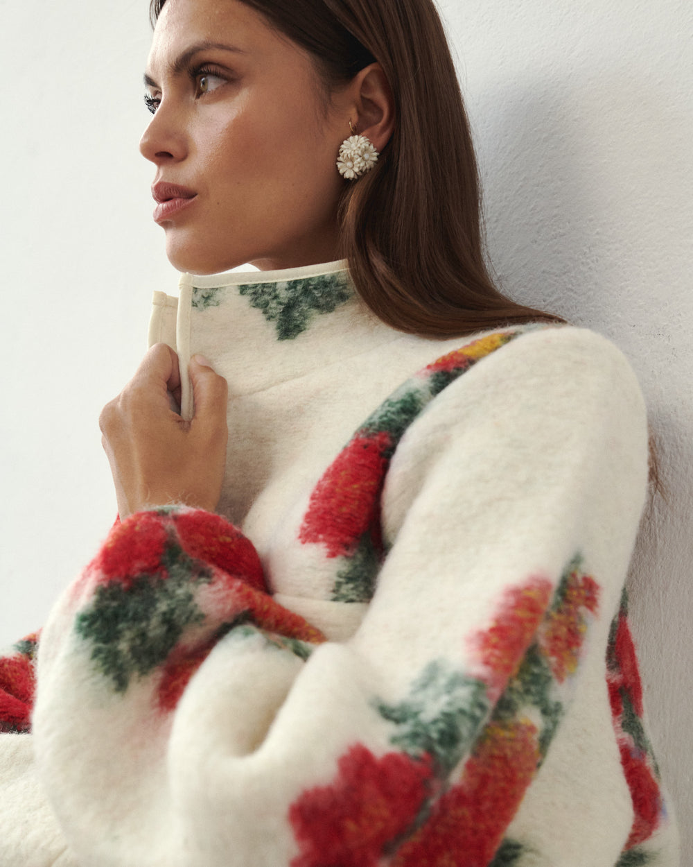 PIU WOOLEN SWEATSHIRT PRIMROSE