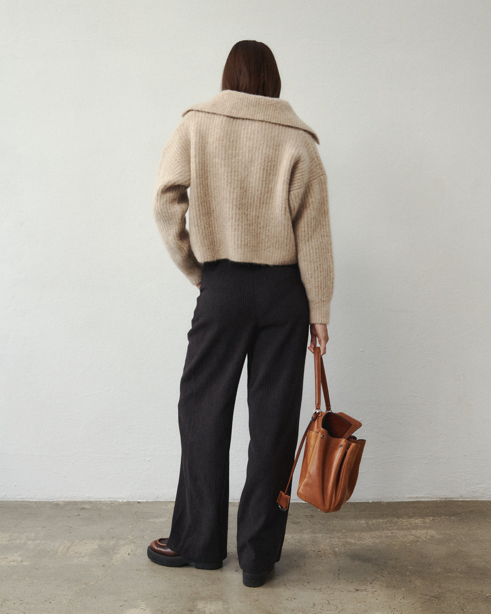 ODETTE WOOLEN SWEATER BEIGE