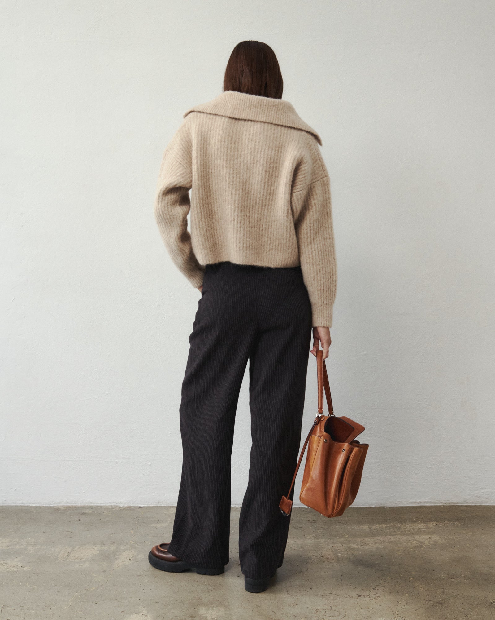 ODETTE WOOLEN SWEATER BEIGE