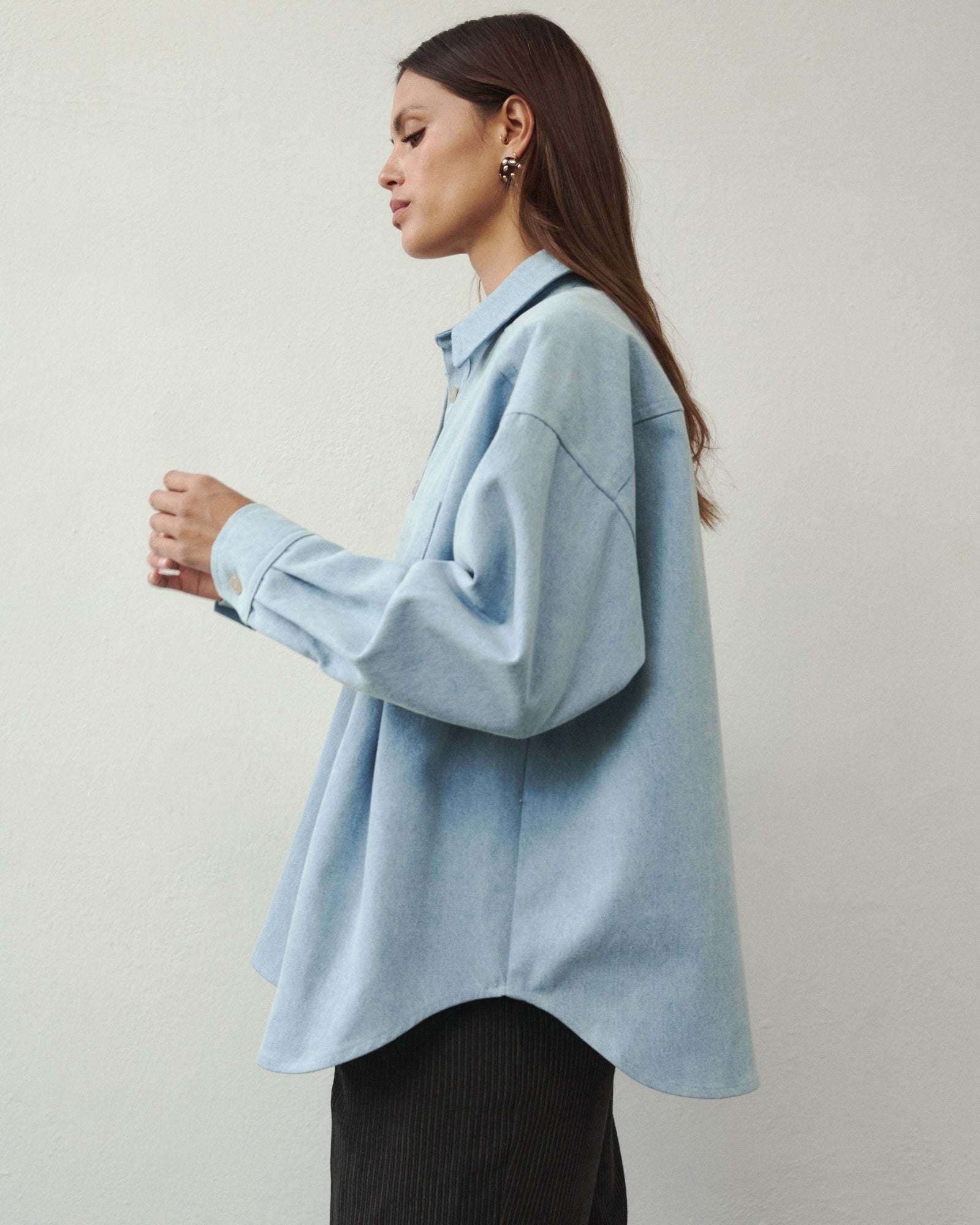 KOSZULA JEANSOWA OVERSIZE HOLLY