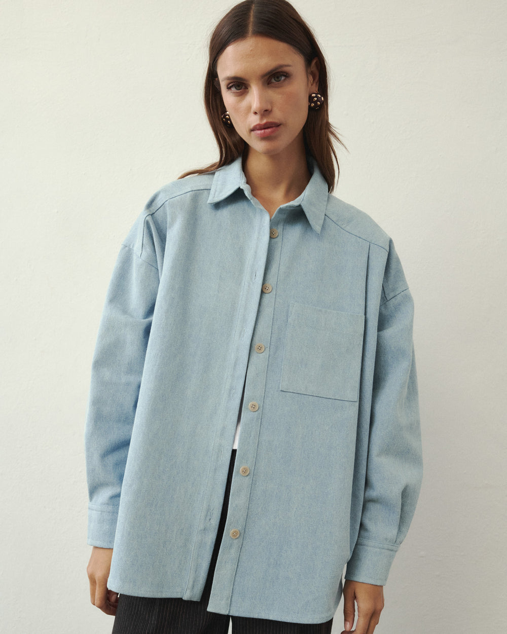 KOSZULA JEANSOWA OVERSIZE HOLLY