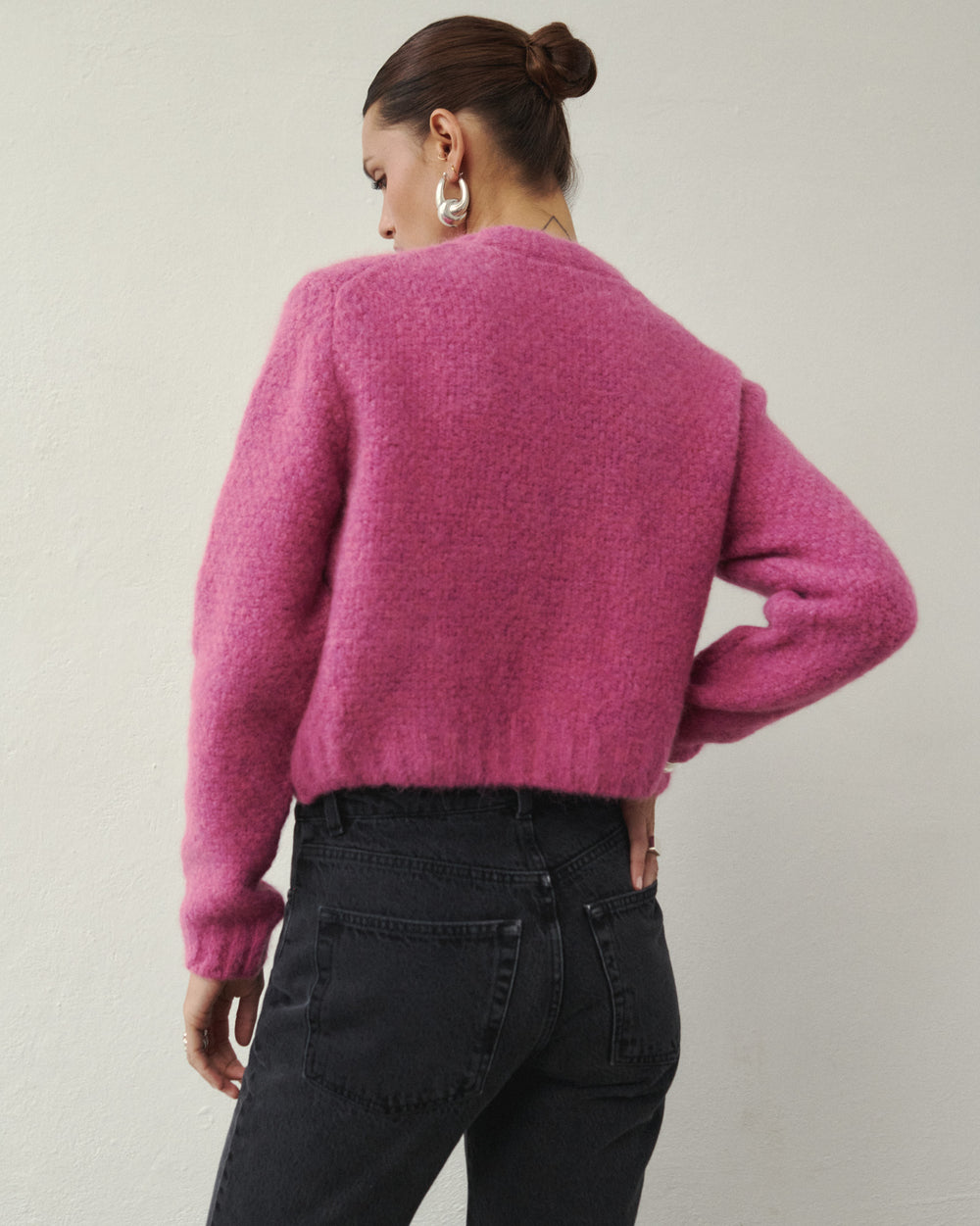 GETTY WOOLEN CARDIGAN PINK