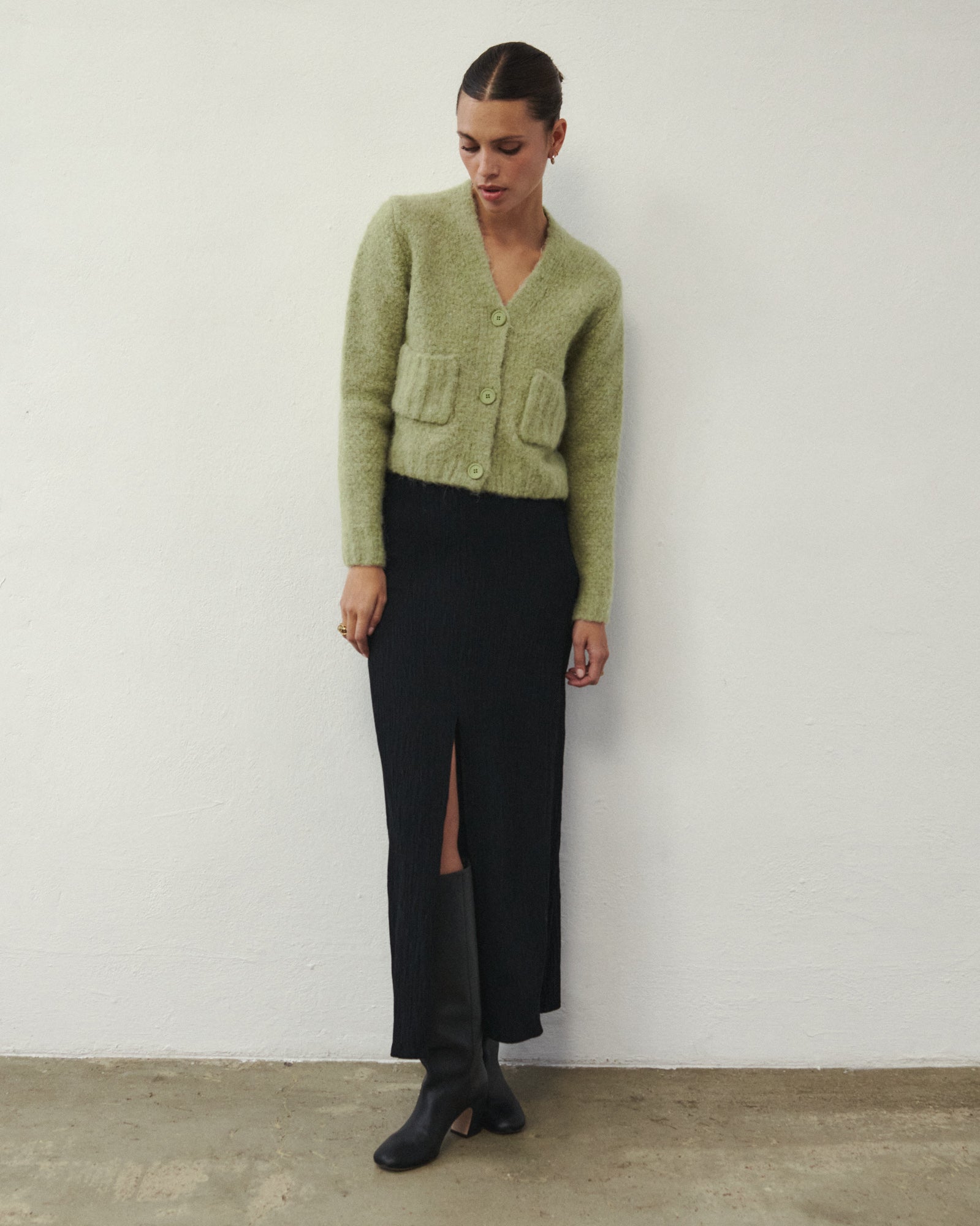 YUMI MAXI SKIRT BLACK