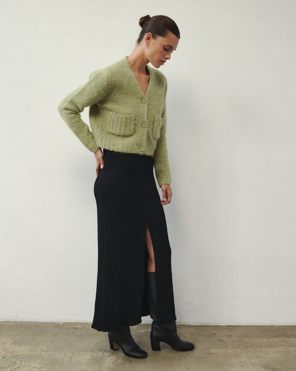 YUMI MAXI SKIRT BLACK