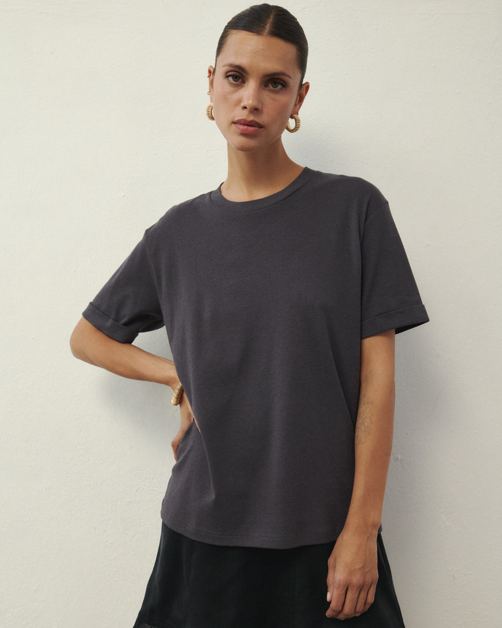 WAYNE T-SHIRT GRAPHITE