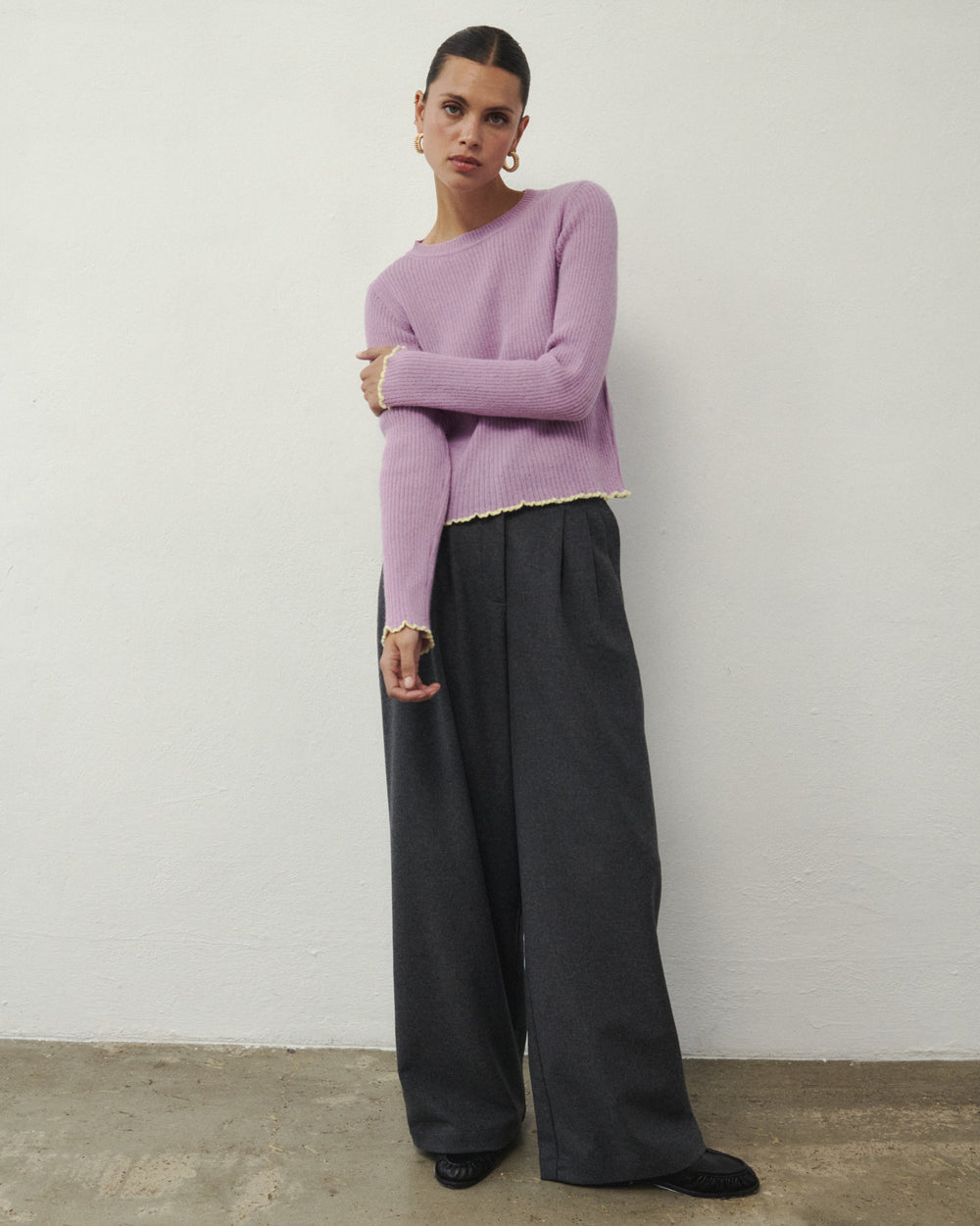 LOOM WOOLEN LONGSLEEVE VIOLET