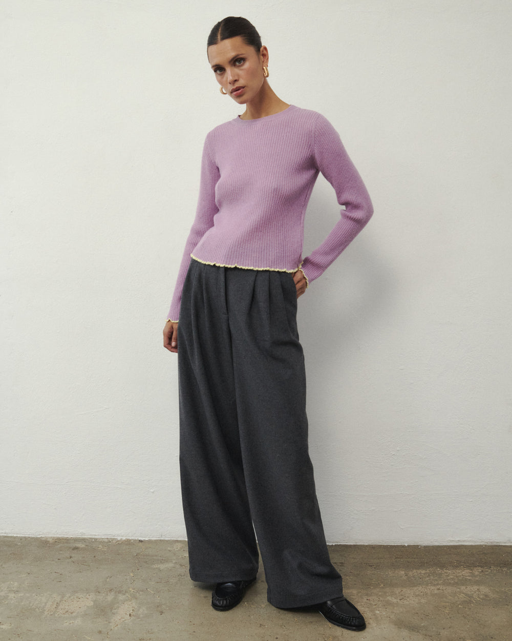 LOOM WOOLEN LONGSLEEVE VIOLET
