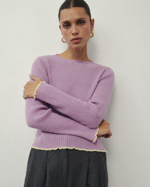 LOOM WOOLEN LONGSLEEVE VIOLET