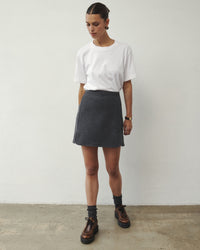 NAN JUPE EN LAINE GRAPHITE