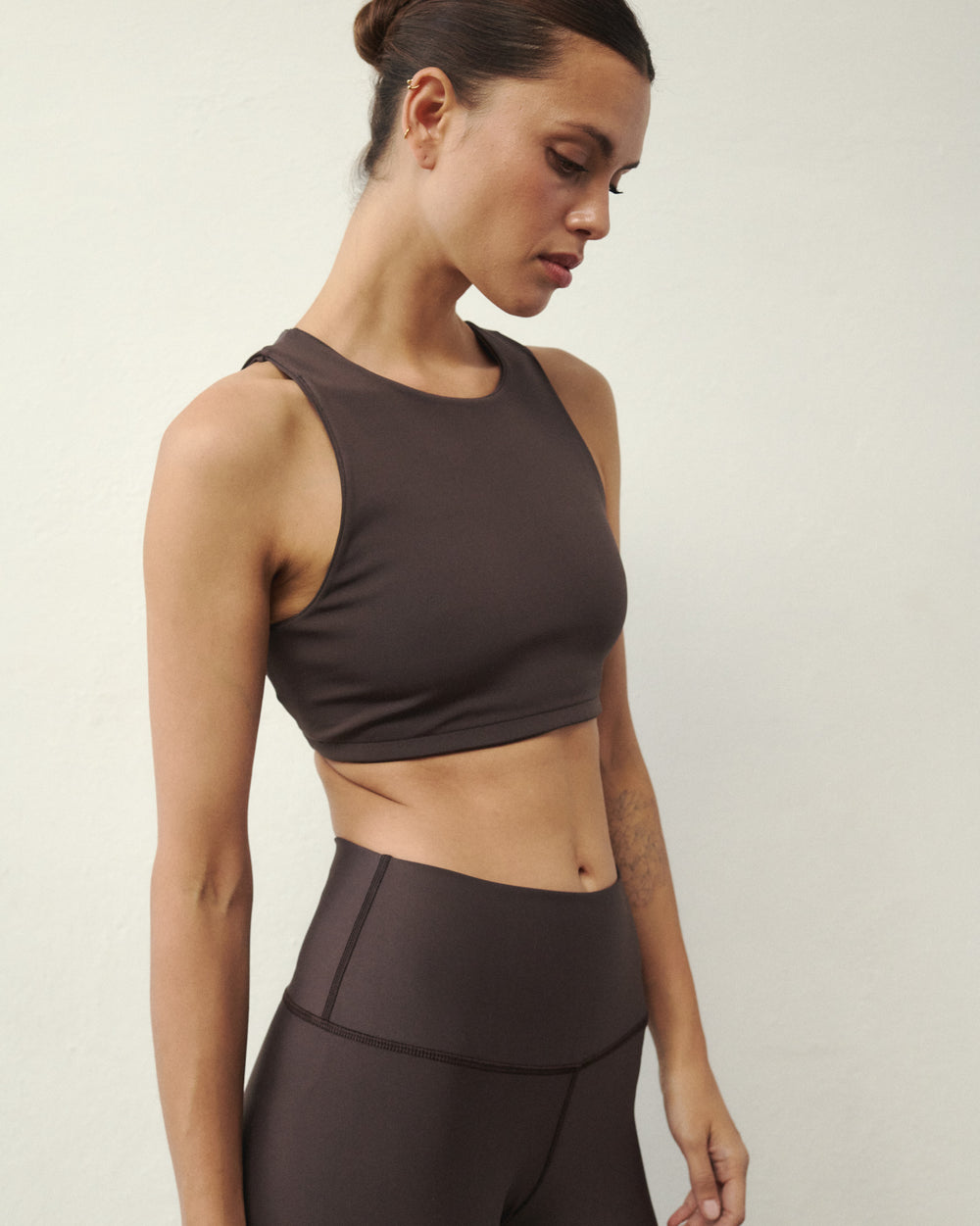 ANDY GYM TOP BROWN