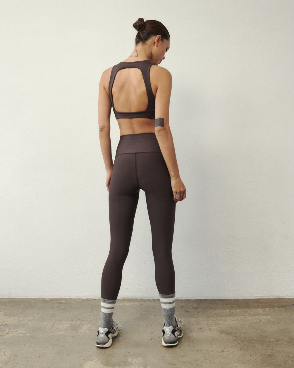 LEGGINGS DE SPORT ANDY MARRON