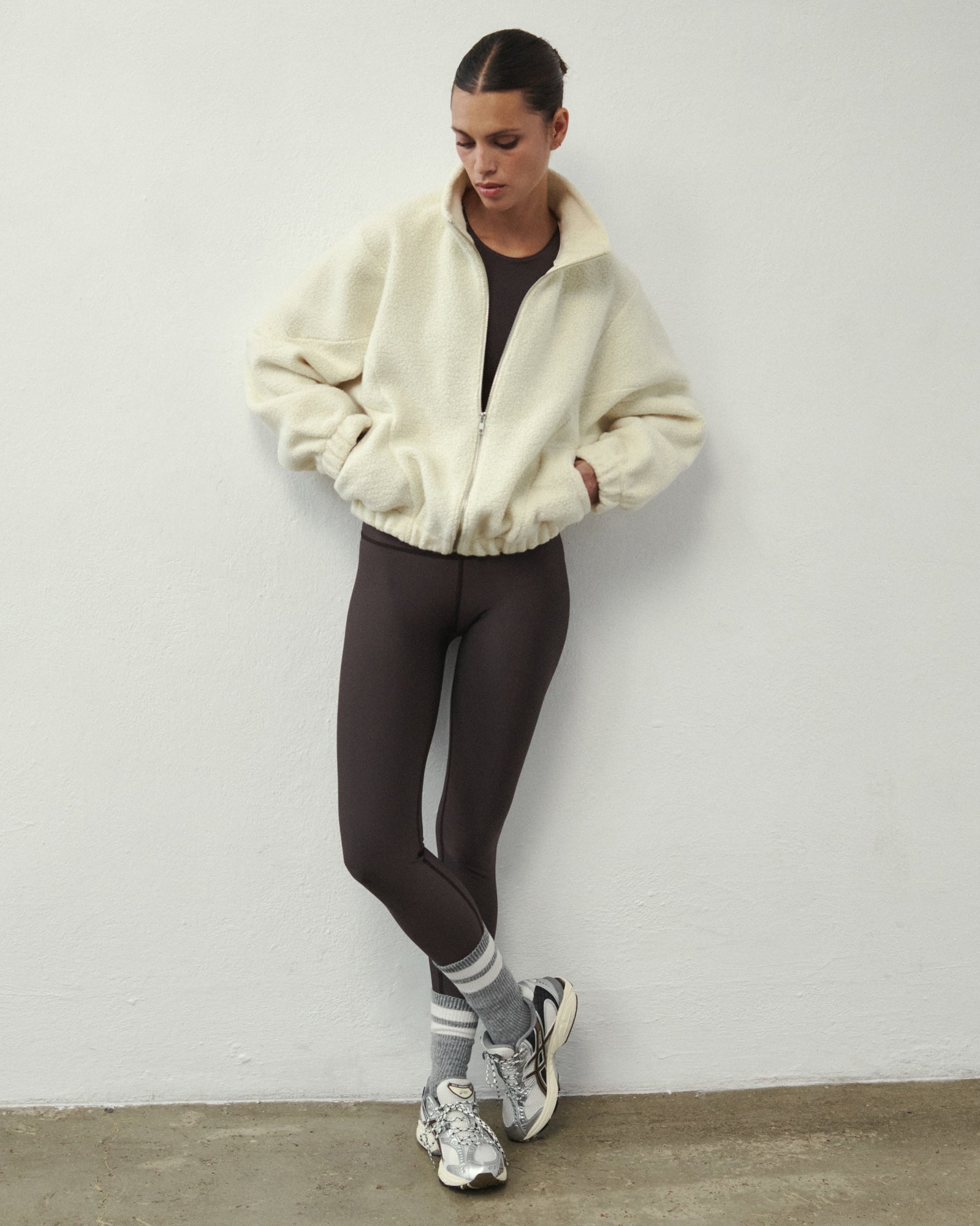 SWEAT EN LAINE NICO ÉCRU