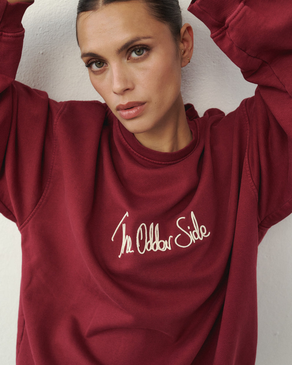 FREEZE WASHED SWEATSHIRT BURGUNDY