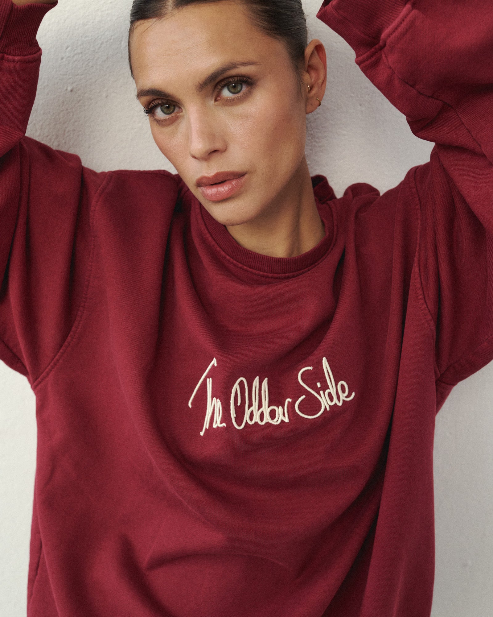 FREEZE WASHED SWEATSHIRT BURGUNDY