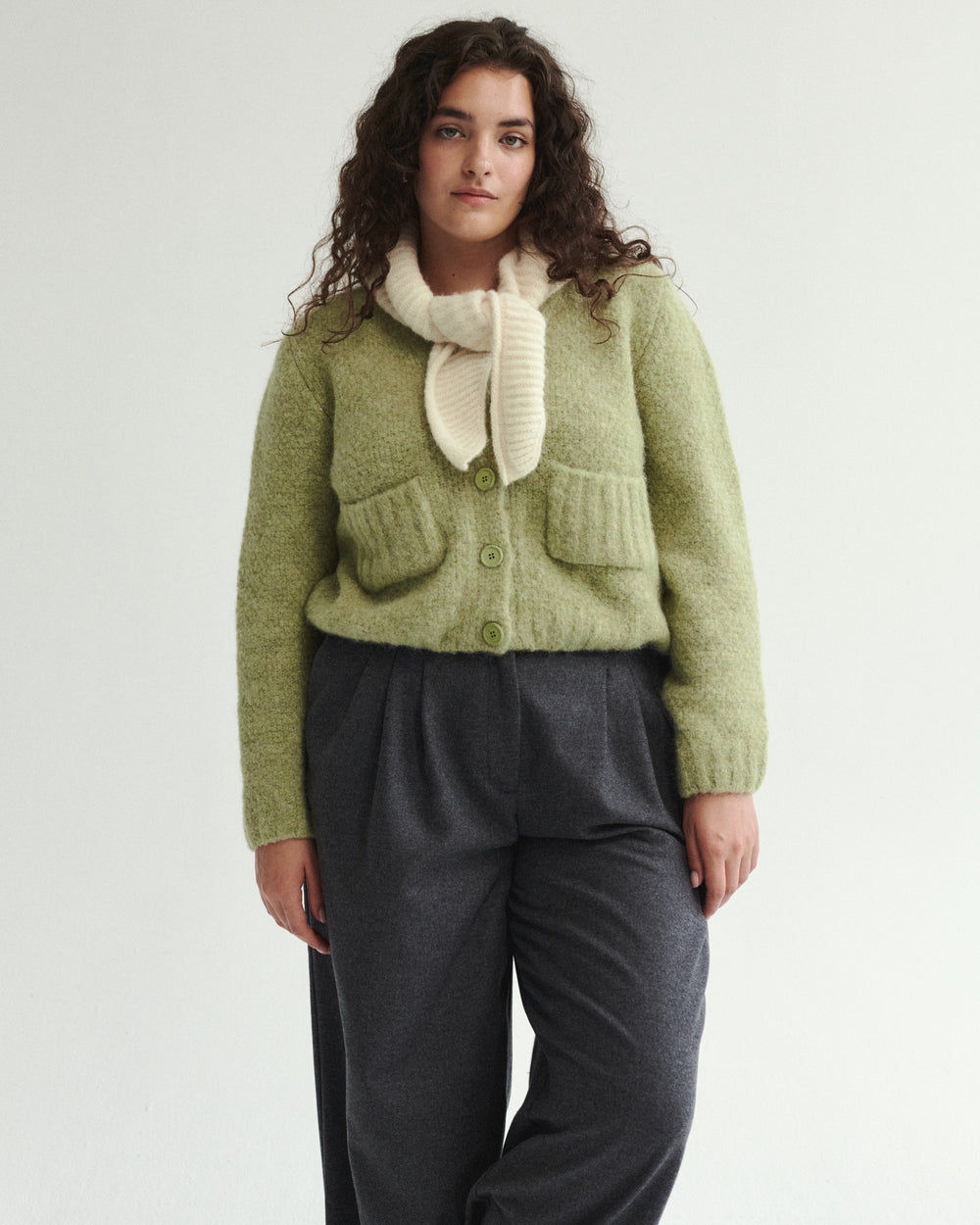 GETTY WOOLEN CARDIGAN GREEN