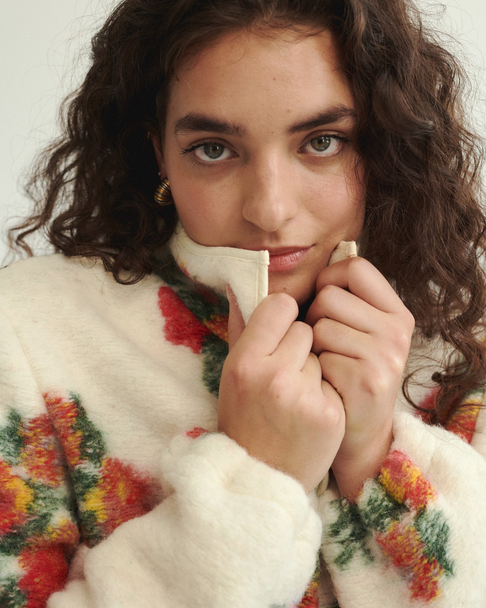 PIU WOOLEN SWEATSHIRT PRIMROSE