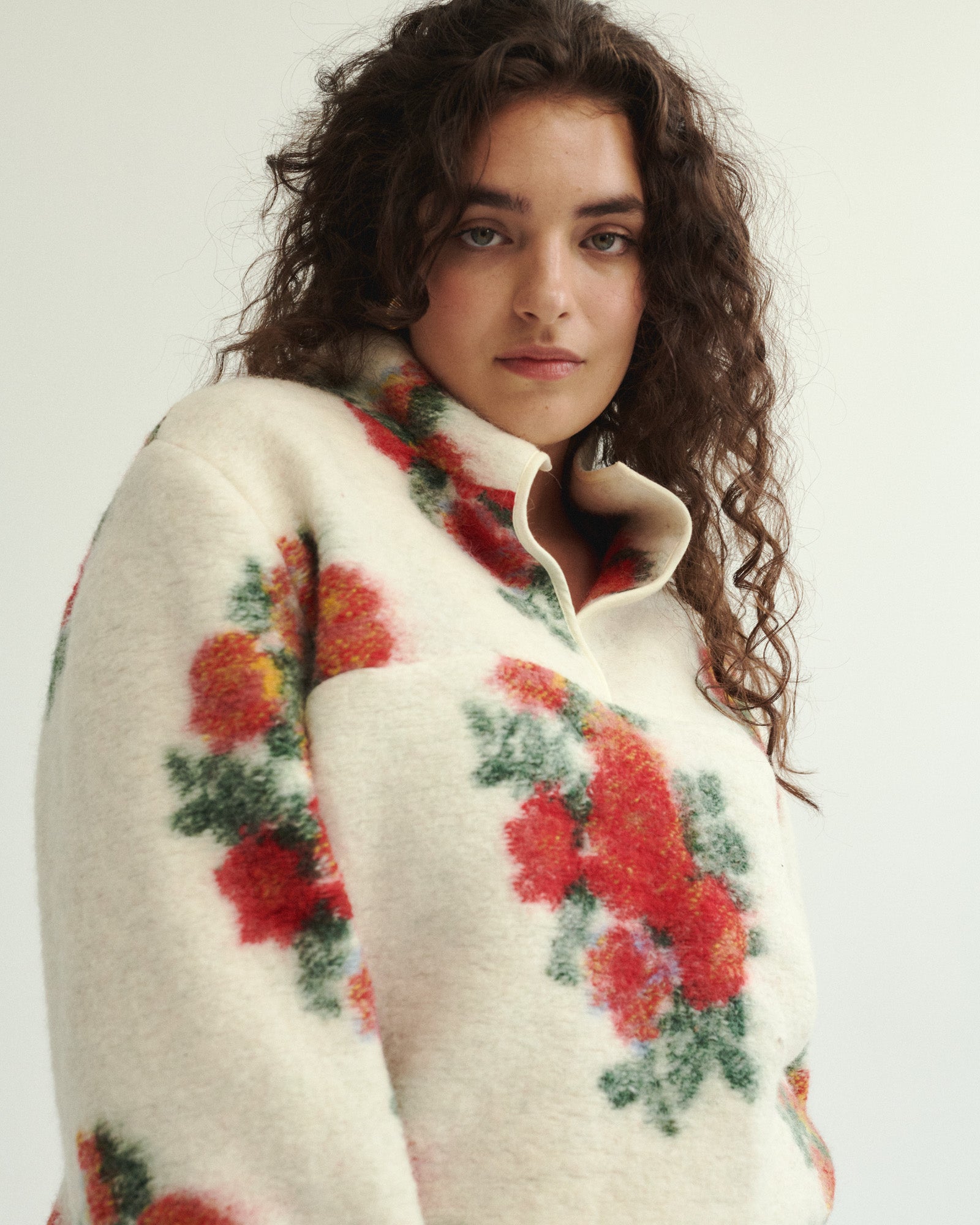 PIU WOOLEN SWEATSHIRT PRIMROSE