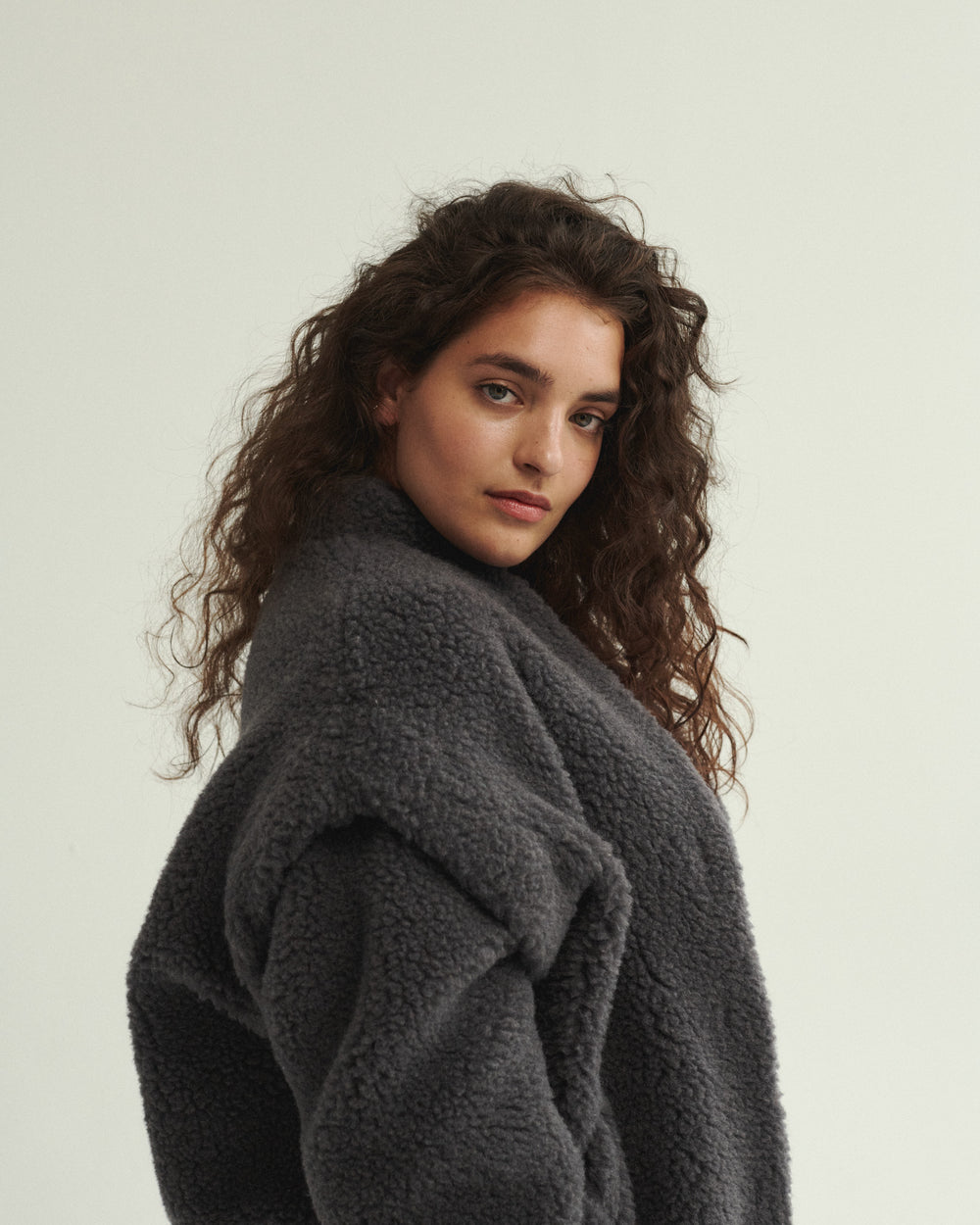 VESTE EN LAINE CHERIE GRAPHITE