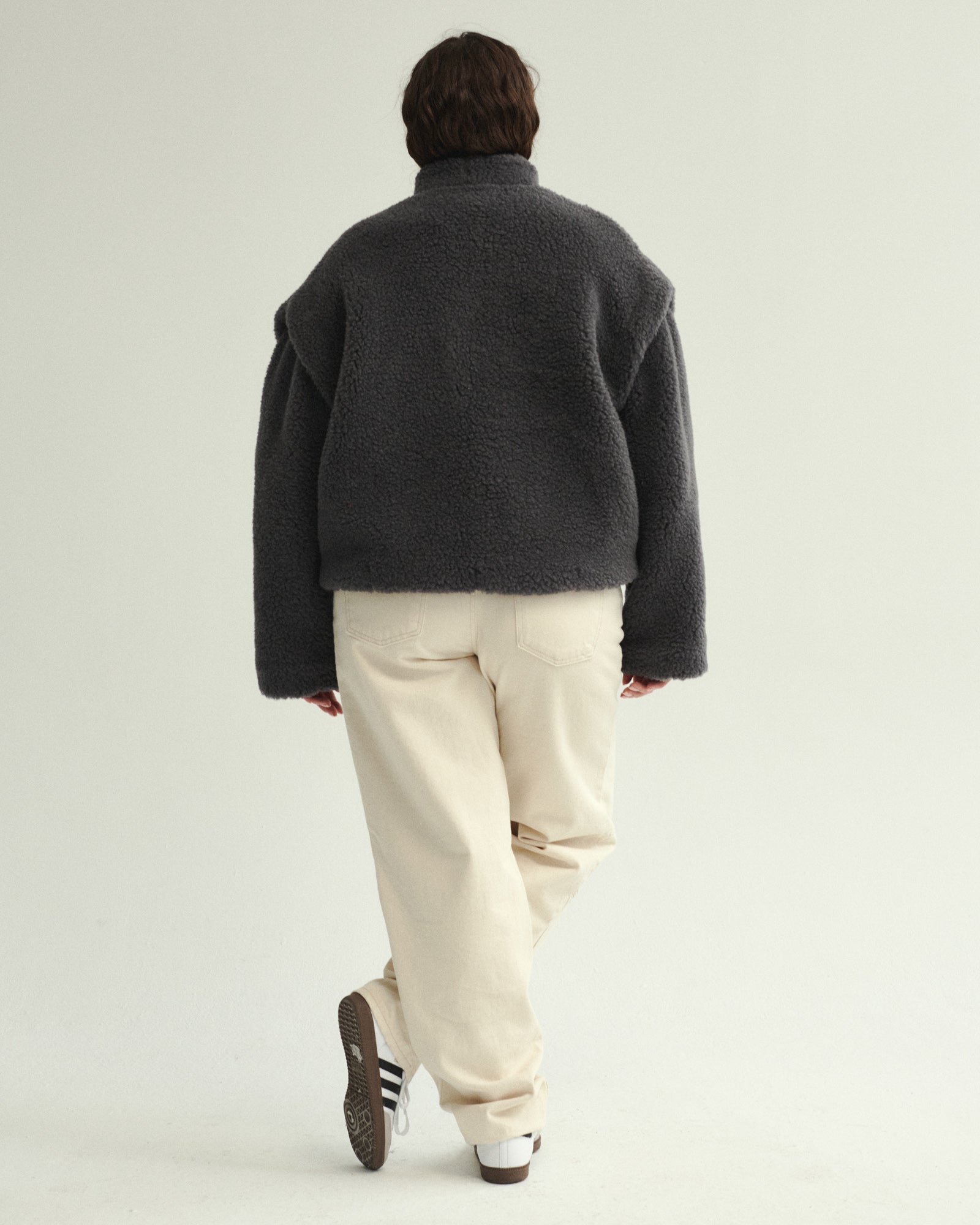CHERIE WOOLEN JACKET GRAPHITE