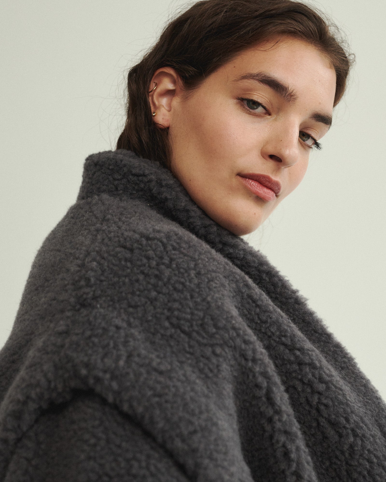 CHERIE WOOLEN JACKET GRAPHITE