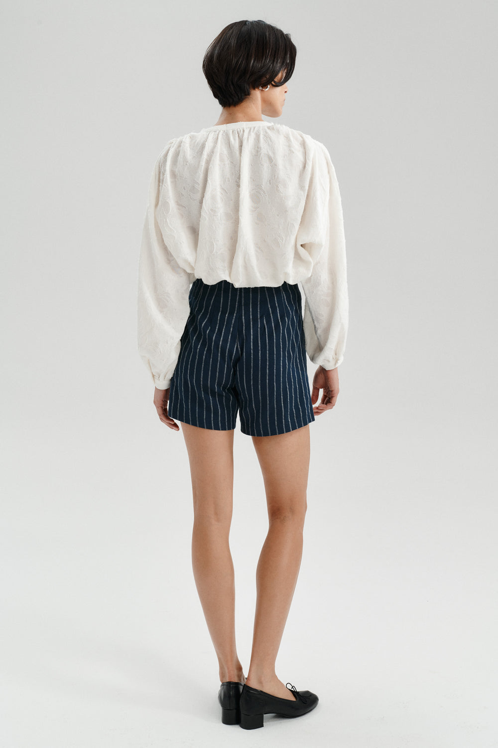 SLAY SHORTS STREIFEN NAVY