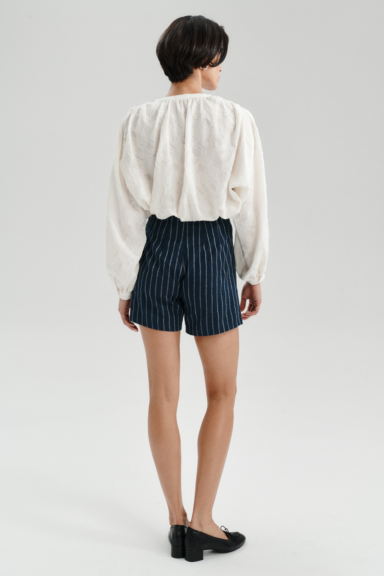 SLAY SHORTS STREIFEN NAVY