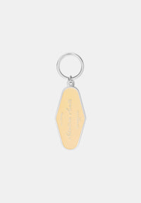 ADVENTURE AWAITS KEY CHAIN YELLOW

