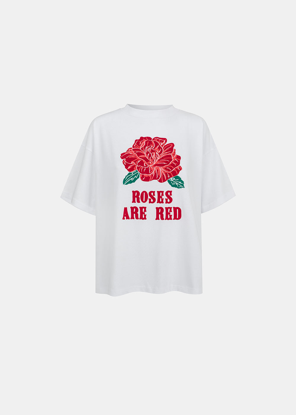 MOODS T-SHIRT ROSES WHITE