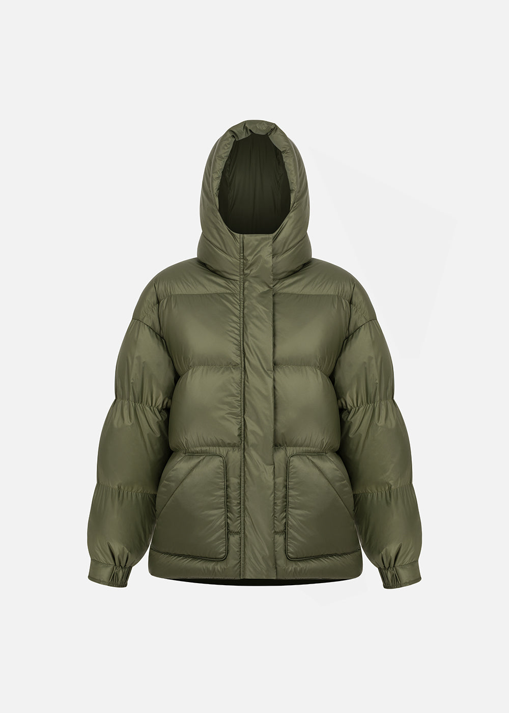 Khaki Acne Down Coat Khaki Acne Puffer Coat Acne Studios Quilted