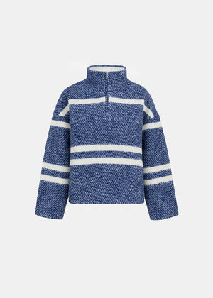 CUDDLY WOOLEN SWEATSHIRT NAVY