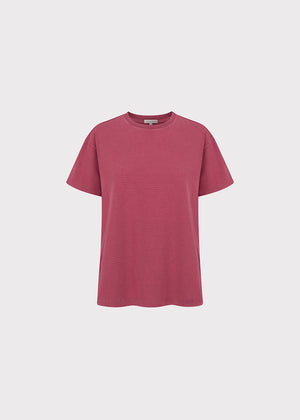 BAY WASHED T-SHIRT BORDEAUX