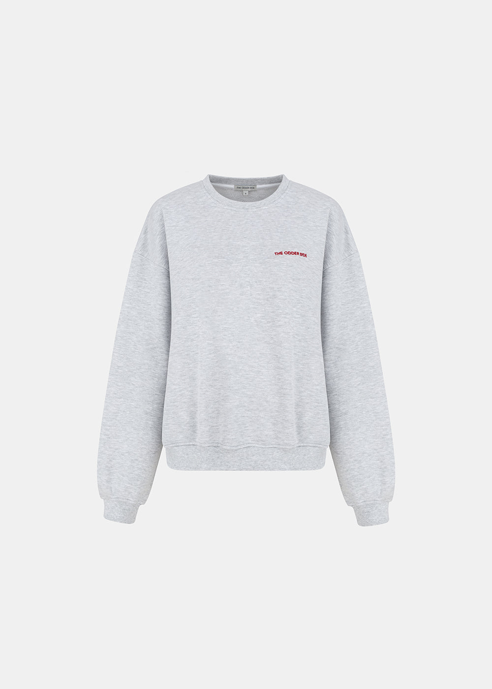 BLUZA OVERSIZE CREWNECK KATY JASNY SZARY MELANŻ