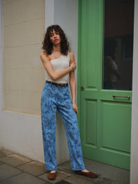 LOTUS JEANS BLUMENPRINT