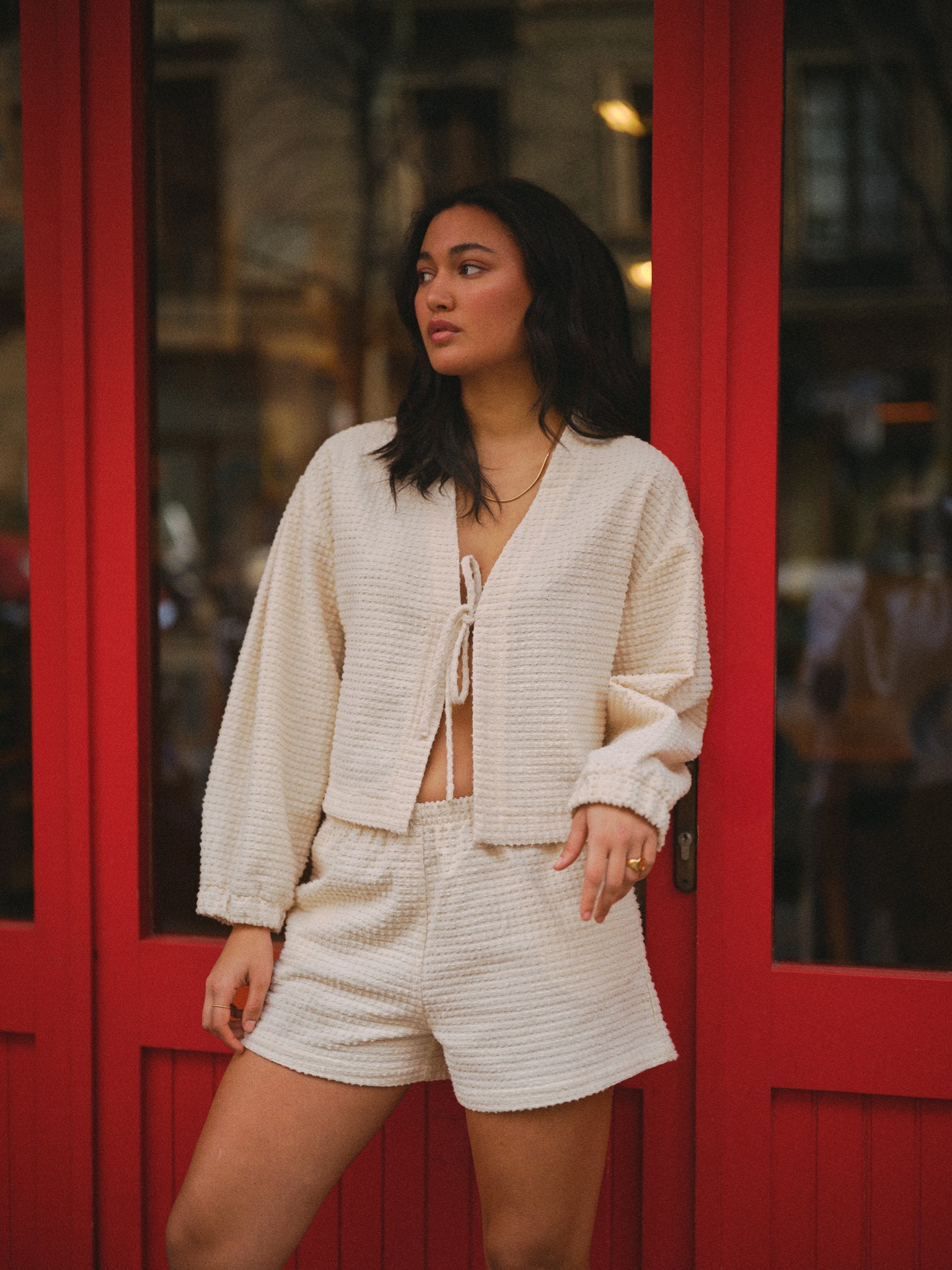 HORIZON SHORTS ECRU