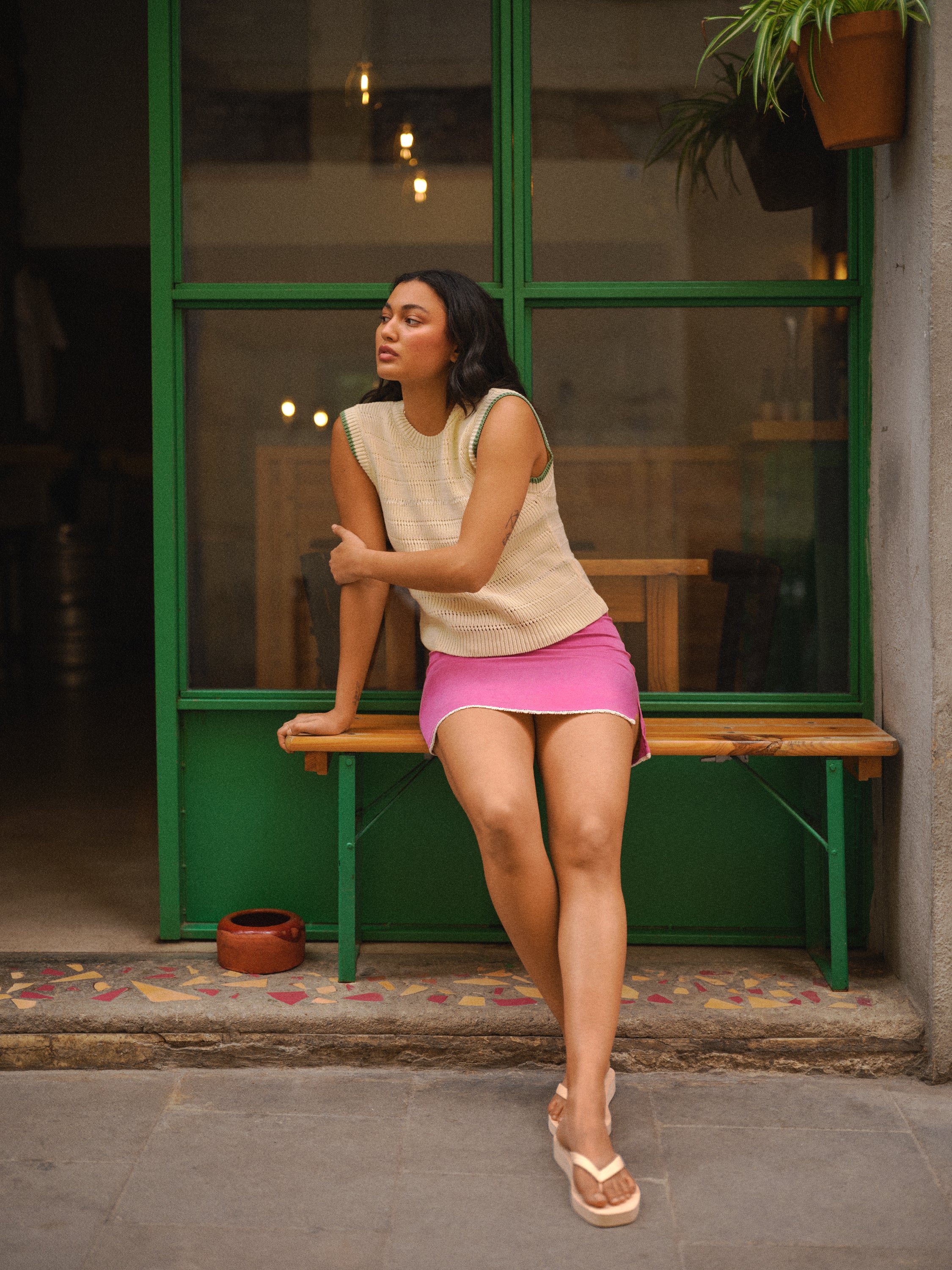 MOONLIT SKIRT PINK